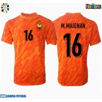 Camisa de Futebol França Mike Maignan #16 Goleiro Equipamento Secundário Europeu 2024 Manga Curta